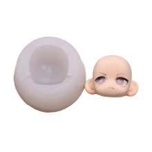 Moule en Silicone pour visage de poupée en argile polymère,