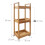 Bamboo Storage Trolley with 3 Adjustable Shelves 4