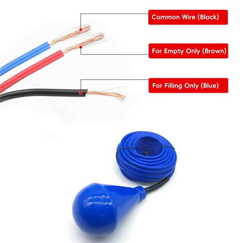 5M10M Length Float  Stable Performance Cable Type Liquid Level Controller Water Level Sensor Water Tower Sewage A 2