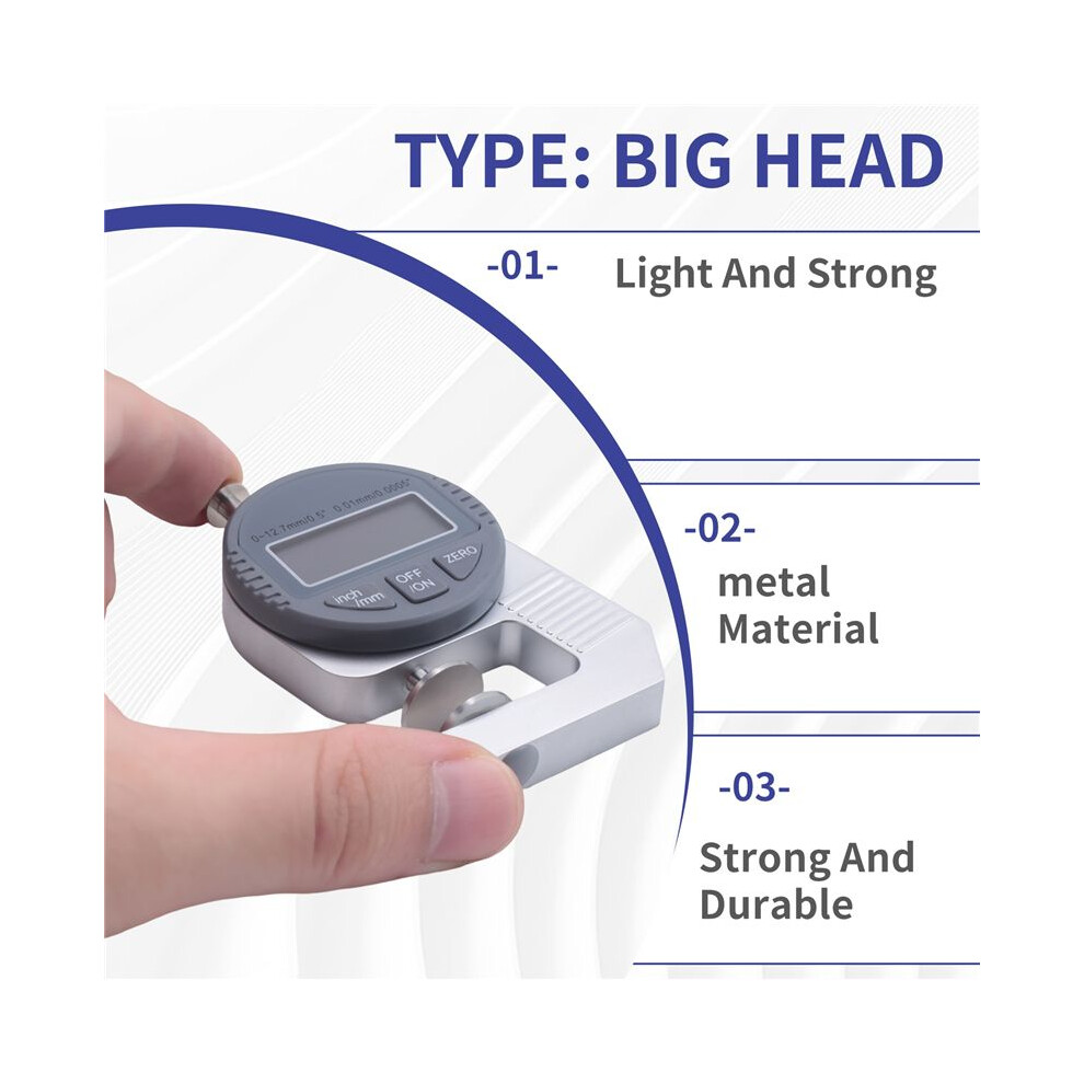 Digital Thickness Gauge Electronic Thickness Meter Measure Thickness Of Paper Cloth Thin Metal Micrometer 0.01Mm B 6032252705796