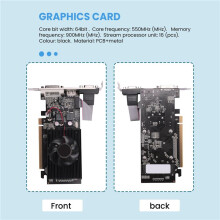 GT210 1 GB Grafikkarten 64-Bit-Grafikkarte für GPU-PC-Spiele DVI-I -Kompatible VGA Gebrauchte Dual-Screen-Grafikkarte
