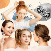30Pcs Sublimation Blank Earrings Round  Board White Earrings Heat Transfer Earrings Unfinished for Jewelry DIY Making