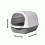 Enclosed Cats Litter Box with Removable Top to Maintain-Gray 4