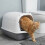 Enclosed Cats Litter Box with Removable Top to Maintain-Gray 5