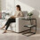 C-Shaped Side Table, 2-Tier, Metal Frame 2