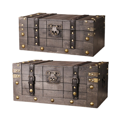 Rustics Wood Storage Box Featuring Lock Clasp For Secure-S 2