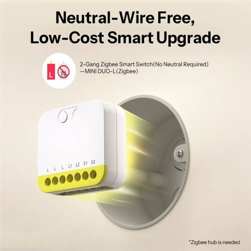 Zigbee Single Live Wire 2-Channel  Module No Neutral Required Supports External  Require Zigbee Hub 2