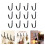 12Pcs Coat Hook Wall Mounted Towel Hanger Metal Wall Hanger Hook 2