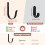 12Pcs Coat Hook Wall Mounted Towel Hanger Metal Wall Hanger Hook 5
