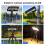 Solar Outdoor Light Instrument 92 Highlight LED-White 1 pack 6