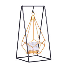 Iron Candle Holder Gold Finish11x25cm–18x30.5cm