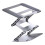 Support pliable pour ordinateur portable 17.3 pouces, 3-Argent 1
