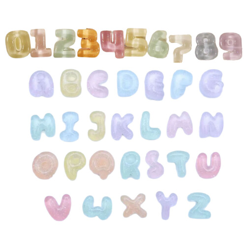Keyboard Keycap Stickers With 26 Letter 10 Number-transparent