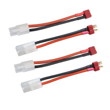 Siliconen 14AWG batterijoplaadkabel T-stekker voor