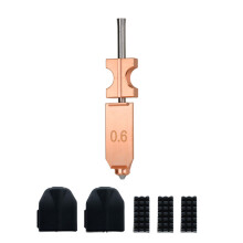 Quick Change Bronze Nozzle Component With Hardened Steel-0.6mm