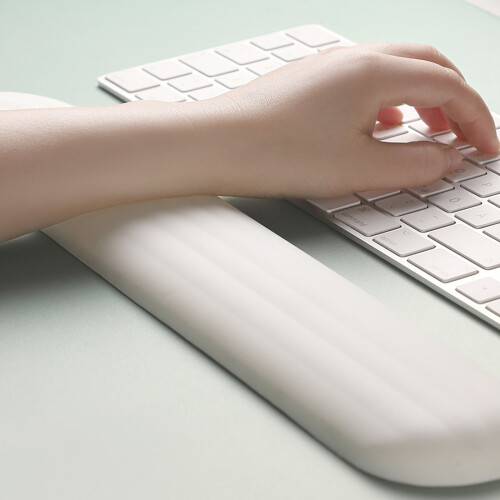Repose-poignet en Silicone pour clavier, repose-main-Gris 2
