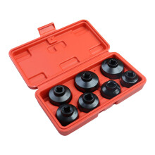7Pcs 24 27 29 30 32 36 38mm Oil Filter Removal Tool Aluminum