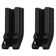 2X Support de Stockage de Piles AA/AAA, Boîte de Rangement de Piles Combinée, Support de Rangement Mural de Piles Noir