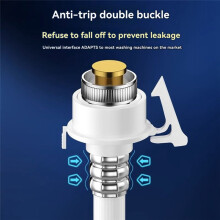 The Water Inlet Pipe of Washing Machine is Connected with Faucet, and the Universal Hose for Water Injection Lengthened