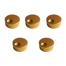 Pack Of 5 Aluminum Volumes Control Knobs For 6mm Shaft-Yellow
