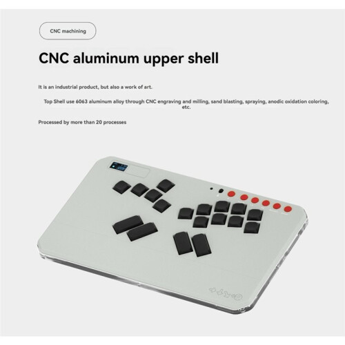 Mechanical  Keyboard Spraying Aluminum Shell Customized Gaming Hitbox for PC PS  Steam NS2 Gray 2