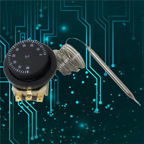 Temperature Control 0-80 Capillary Thermostat Adjustable Mechanical Temperature Controller for Electric Oven 1