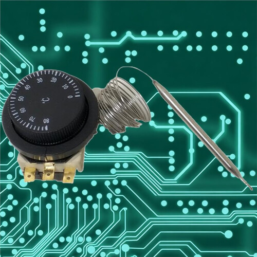 Temperature Control 0-80 Capillary Thermostat Adjustable Mechanical Temperature Controller for Electric Oven 2