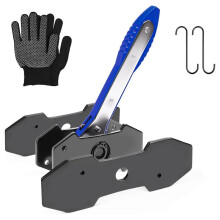 Brake Caliper Compression Tool,360 Swing Ratchet with Additional 2 Pcs Large Steel Plate and 2 Hooks Work Gloves