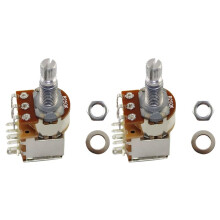 2Pcs Ohm Push Pull Potentionmeter Brass Metric Split Standard Shaft Volume Tone Electric Guitar B250K