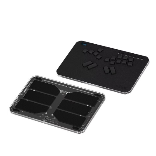 Mechanical  Keyboard Spraying Aluminum Shell Customized Gaming Hitbox for PC PS  Steam NS2 Black 1
