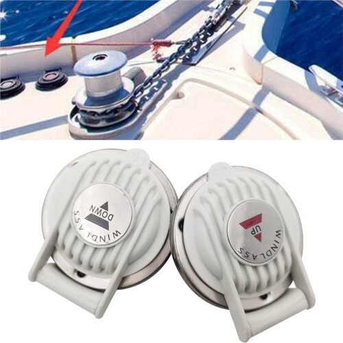 2PCS Winch Foot  /Down Control Hands-Free Universal Type Suitable for Marine Vessel Anchoring Systems 2