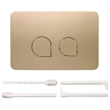 Dual Flush Toilet Flush Plate for Sigma012030, Series - Modern Bathroom Accessory Gold
