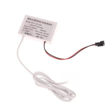 AC110V-240V Przełącznik Czujnika Dotykowego do Lustra 1-5 mm, Lustro, 12 V, Przełącznik Dotykowy LED, Wysoka Czułość, Pojedyncza Wtyczka EU