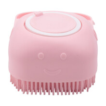 Dog Silicone Rubber Bathing Brush Pet Massage Shampoo Dispenser Brushes for Dogs and Cats Shower Grooming -