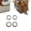 2 St Ohm Push Pull Potentiometer Mässing Metrisk Split Standard Shaft Volym Tonbrytare Elgitarr B500K 7