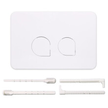 Dual Flush Toilet Flush Plate for Sigma012030, Series - Modern Bathroom Accessory White