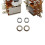 2Pcs Ohm Push Pull Potentionmeter Brass Metric Split Standard Shaft Volume Tone  Electric Guitar A250K 7