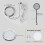 Single Under Cabinet LED Puck Lights Plug in, 3D Printer LED Lamp Kit 001 DIY USB Powered 5V Dimmable Touch 7