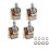 2Pcs Ohm Push Pull Potentionmeter Brass Metric Split Standard Shaft Volume Tone  Electric Guitar B250K 2