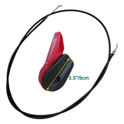 Red Throttle  Assembly for Push Lawnmowers (Throttle Control  + 1.65m Throttle Cable) 1