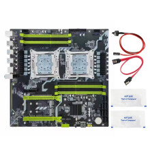 Placa Base X99 de Doble Zócalo LGA2011-3 M.2 NVMe Gigabit Ethernet Compatible con 8xDDR3 RAM Máximo 256 GB Placa Base X992D3