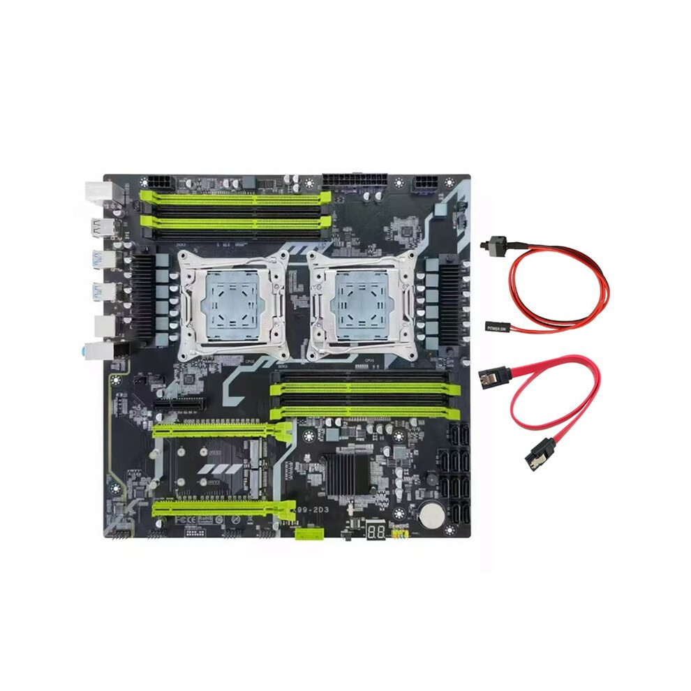 X99 Dual-Socket Motherboard LGA2011-3 Gigabit Ethernet M.2 NVMe Support 8xDDR3 Maximum 256GB X992D3 Motherboard-image-OPC-PVWVGBS-NEW