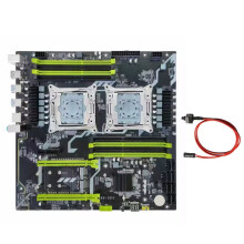 Carte Mère X99 Double Socket LGA2011-3, Ethernet Gigabit, Prise en Charge M.2 NVMe, 8 Emplacements DDR3, Capacité Maximale de 256 Go, Carte Mère