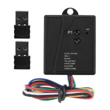Récepteur de Portail Télécommandé AC/ 12-24 V, Émetteur Sans Fil pour Voiture, Capteur USB, 2,4 GHz, 2 Canaux, Récepteur de Porte