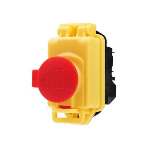 Machine  Safety  KJD17B 5 PIN 250V 16A Electromagnetic  Machine Push Button  IP55 Waterproof