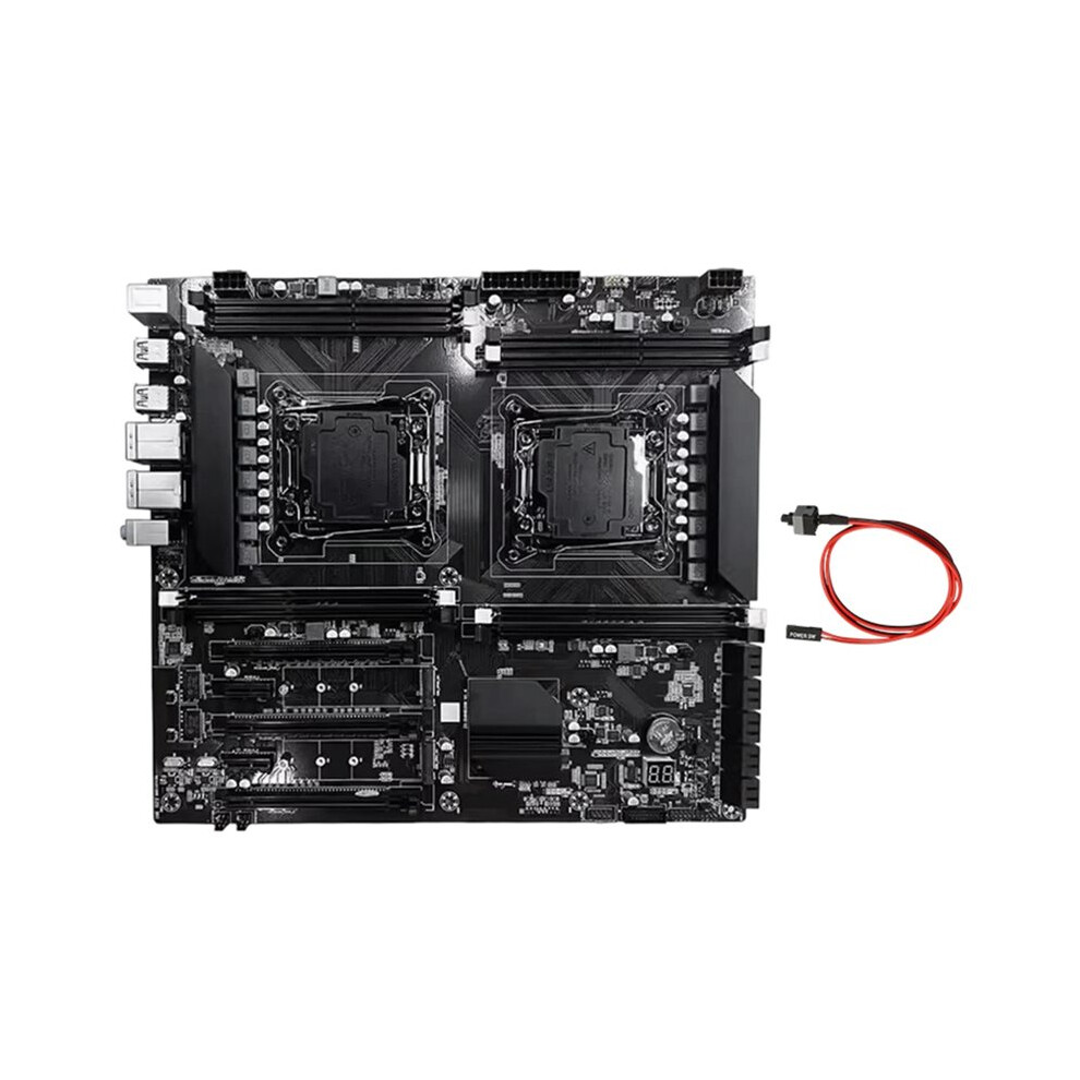 X99 Dual-Socket Motherboard LGA2011-3 Dual Ethernet  Supports 8XDDR3 RAM Supports E5 2678 V3 2676 V3 CPU-image-OPC-PVMRDCH-NEW