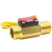 Interrupteur en Laiton 1/2" DN15 Capteur D'Eau avec Filtre pour Fluides Liquides 0-220 V A