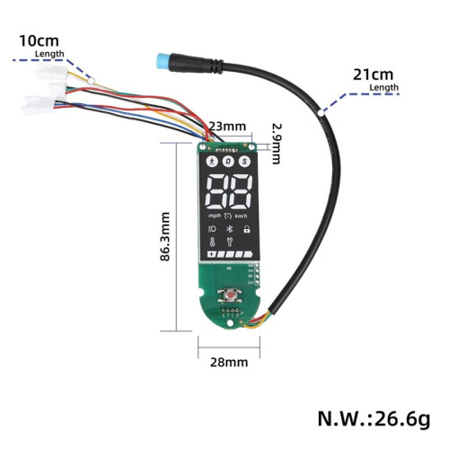 Controller & Dashboard Kit Compatible with  Mi4 Pro Electric Scooter Display Panel Control Circuit Board Scooter Accessories