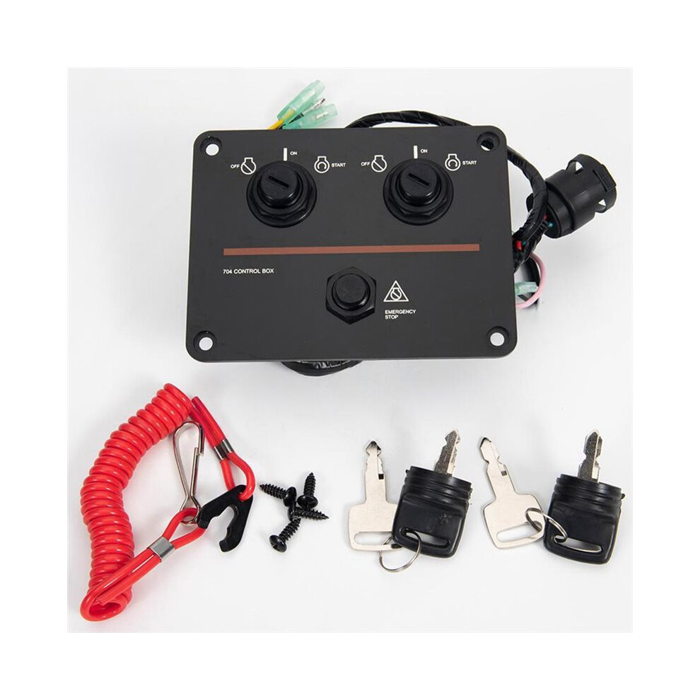 6K1-82570 12V Dual Engine Key Panel Twin Kit For Outboard Engine 6K1-82570-00 10 Pins 4713036852197