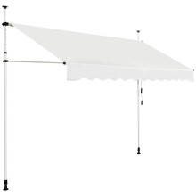 Markiza przeciwsłoneczna zwijana, 300 x 120 cm, beżowa